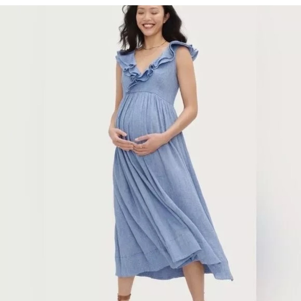 Hatch Maternity The Sarah Midi Dress Sz 3